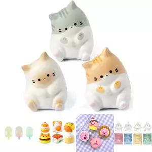 ( 6개) 냥냥이 스퀴시 6개/주물럭세트/말랑이/만들기/장난감/조물조물/스트레스볼/스트레스인형/스퀴시볼/