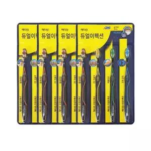 메디안 듀얼이펙션 칫솔 부드러운모 4입 x4