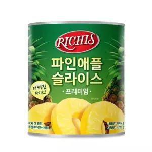 동서 리치스 파인애플 슬라이스 프리미엄 3kg X 6개 1박스