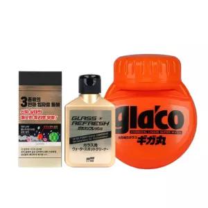 소프트99 글라코 300ml 초대용량 발수코팅제 +고성능 유막제거 2종세트 (G314+G73)
