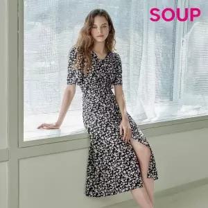 [숲][SOUP] 플라워 스모킹 롱 원피스 (SA4OP91)