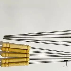 마시멜로 소시지 꼬치 캠핑 쇠꼬챙이 스텐 꼬지 바비큐 구이 10p