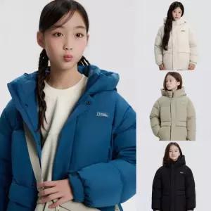[국내백화점] 내셔널지오그래픽 키즈 내셔널지오그래픽키즈 숏카이만 점퍼 덕다운 숏패딩 겨울 아우터 외투