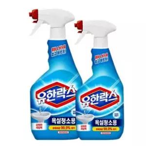 욕실청소 유한락스 욕실 주방 곰팡이 제거제 600ml 2개 세트