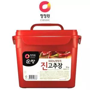 청정원 햇살담은 고추장 태양초고추장 찰고추장 5k 고추장 순창 진 청정원 해찬들