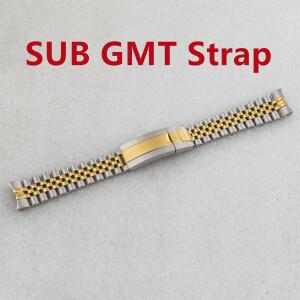 SUB GMT 20mm 시계 호환용 호환용줄 316L 스테인리스 스틸 PVD 로즈골드 실버 블랙 밴드 호환  MOD 용