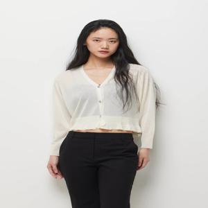 [AK분당점] [시슬리] 브이넥 러플 가디건sakc81631