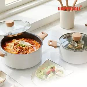 컴포트라인 IH 인덕션 세라믹냄비 2종 B세트(양손20cm+양손24cm)