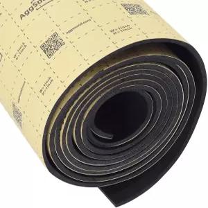 AggSound 157mil 4mm 6sqft 사운드 데드닝 매트 - 폐쇄형 셀 폼 자동차 소재 자체 접착 후드 단열 히트