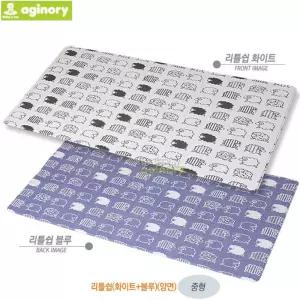 놀이방매트 리틀쉽 (화이트 블루) (양면) (중형) 거실 발코니 홈매트 쿠션 소음방지 층간 플레이 깔개