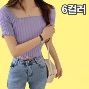 숏탑 배꼽티 크롭 반소매 유니크 간절기 빈티지 여행룩