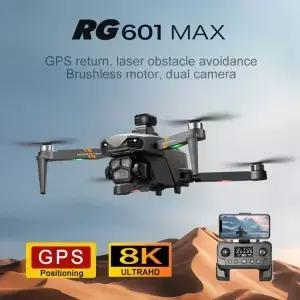 듀얼 와이파이 전문가용 대형 UAV 드론 GPS 8K HD 카메라 FPV 항공 5G 광학 흐름 5km RG601 MAX