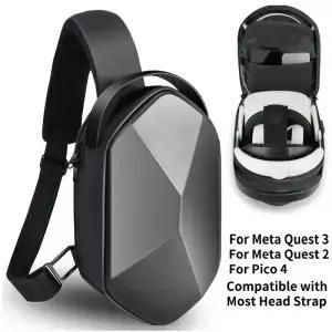 Meta Quest 3 엘리트 스트랩 용 VR 운반 케이스 Oculus 2 Pico 4 액세서리 크로스 바디 슬링 배낭 여행용