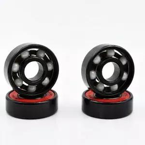 4pcs 608 2RS 하이브리드 세라믹 볼 베어링 8X22X7 ABEC11 고속 롤러 스케이트 보드 휠 소형