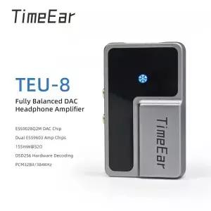 TimeEar TEU8 USBC 미니 DAC AMP 헤드폰 앰프 휴대용 동글 4.4 밸런스드 스테레오 HiFi 오디오파일