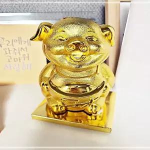 홀렌 복을부르는 황금돼지 저금통 중형