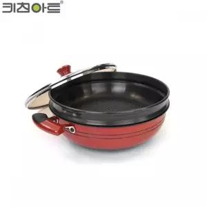 제이큐 예쁜 학교 2단 키친아트 관공서 찜기 28cm 찜냄비 솥 에이치패밀리 신비 주방소품 그릇 큐모아리빙