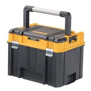 DEWALT TSTAK 공구 상자 깊고 긴 손잡이 초대형 디자인 정리용 고정 칸막이 방수 및 이물질 방지 (DWST17814)