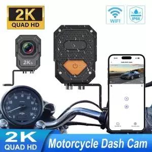 2K HD 오토바이 DVR WIFI 방수 IP66 모토 카메라 150 ° 광각형 블랙박스 전문 라이딩 안전 녹화기