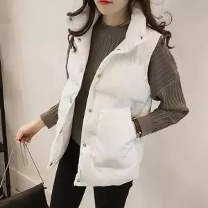 패딩 조끼 겨울 데일리 겨울패딩 교복 여자 겨울아우터 주머니 레이어드