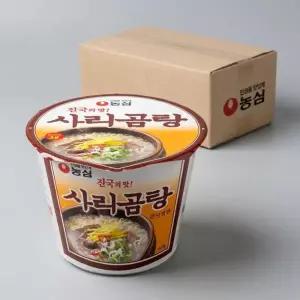 농심 사리곰탕 큰사발 111g 16개