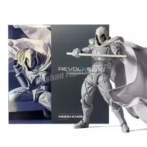 놀라운 야마구치 문 나이트 액션 피규어 이동식 컬렉션 17cm Kaiyodo Revoltech Avengers Marc Spector