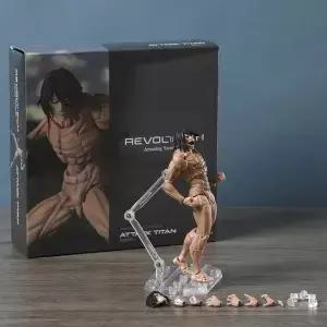 Revoltech Eren Yeager 놀라운 야마구치 액션 피규어 수집 가능한 관절 이동식 모델 장난감