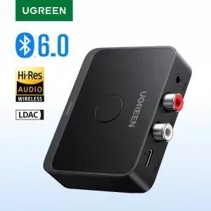 AUX Bluetooth 수신기 LDAC AAC HiFi 3.5mm 잭 2RCA 오디오 6.0 어댑터 15h 자동차 스피커 PC 용