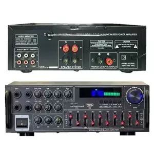 2.0 채널 800W 블루투스 오디오 전력 증폭기 12V 220V AV AMP 스피커 KTV 홈 시어터 가라오케 고출력