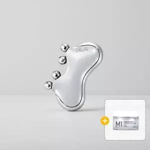 [하프클럽/셀러허브 가전]리파 ReFa CAXA M1 기기(펄 화이트)+ 가히 바운싱 크림50ml 세트
