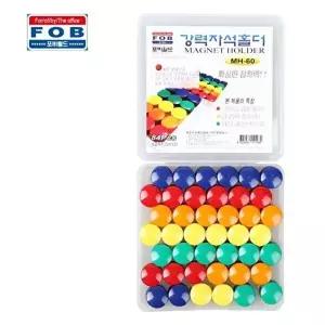 고품질 포비 강력 자석 홀더 MH-60 20mm 84개입 놀이용 광고용 교재용 자석부착 WFOB9AT
