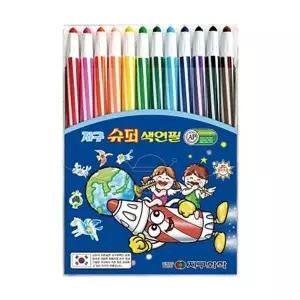 [하프클럽/알티피아]지구화학 글라스메이트 슈퍼색연필 12색 박스
