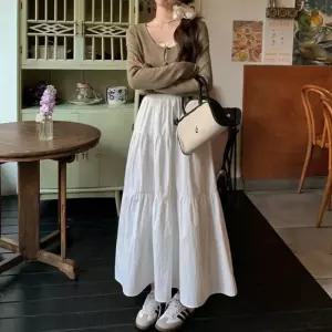 F007365_캉캉밴딩 플레어 롱스커트