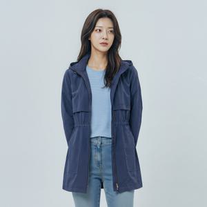 PAT 면터치폴리 후드탈착 롱 점퍼_1I21303