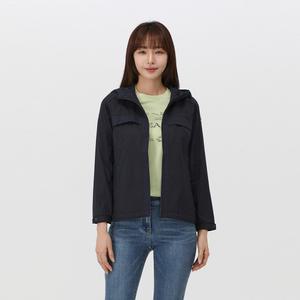 PAT 후디드 배색 매쉬안감 점퍼_QK21331