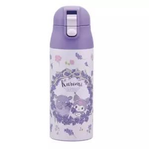스케이터 쿠로미 플라워리스 스테인레스 보온보냉 보틀 360ml 원터치 물병 산리오물병 텀블러