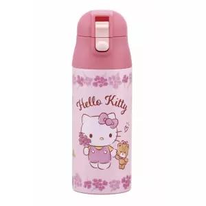 스케이터 헬로키티 플라워리스 스테인레스 보온보냉 보틀 360ml 원터치 물병 헬로키티물병