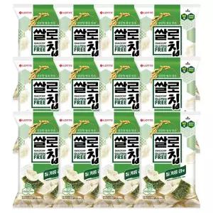 롯데 쌀로칩 들기름 김맛 100g x 12개 x 1박스