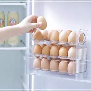 서랍식 계란 달걀 정리 보관함 트레이 3단 30구