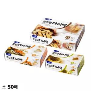 IOW8CE84C 50매 멸치 8.7x7.5cm 크린랩 소 다시백 국물 한약내림백 1개 주방용품 차잎