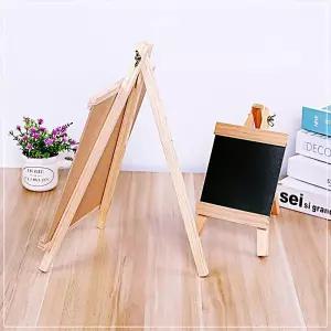 IOWFGJOGP 식당 보드판 미니 빵집 20X36cm 간판 카페 이젤 제과점 메뉴판 칠판 스탠드형 소형