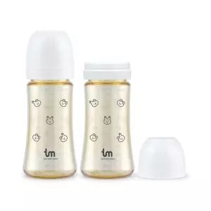 토비앤몰리 배앓이 방지 젖병 다용도 화이트 280ml X2 BNS