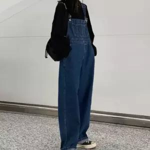 여성점프수트 여자 코디 봄패션 점프수트 멜빵바지 데님 청 여자멜빵바지 여성점프수트