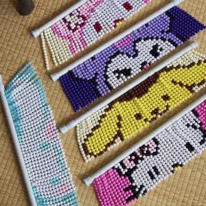 비즈발 DIY 만들기 세트 키트 도안 문발 구슬발 10type 비즈 커튼 구슬 재료 부자재
