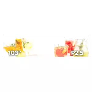 알에프 LED전광판 P2.5 실내외 광고용 103인치 디지털사이니지