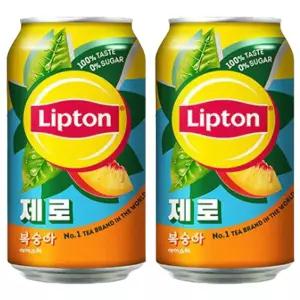 캔홍차 립톤 아이스티 제로슈가 복숭아 24캔 355ml