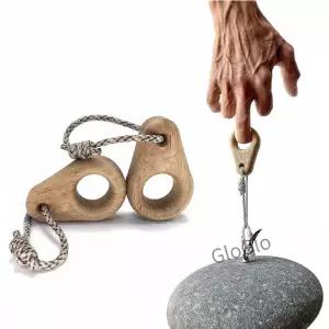 나무 미니 등산 행거보드 휴대용 행보드 손가락 트레이너 강력한 그립 강도 내구성 및 컴팩트