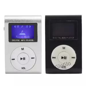 휴대용 미니 MP3 음악 플레이어 스포츠 백클립 LCD 화면 지지대 메모리 카드