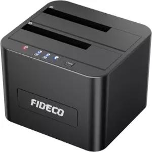 피데코 외장 하드 드라이브 도킹 스테이션 2.5인치 및 3.5인치 SATA HDD SSD용 듀얼 베이가 있는 USB 3.0