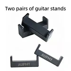 AUPHY SGS22 4Pcs 어쿠스틱 기타 스탠드 클립온 일상 연습용 초경량 미니 플로어 홀더 클래식 포크
